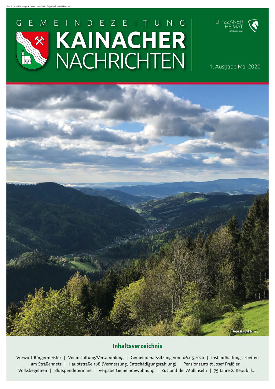 Kainacher Nachrichten – Mai 2020