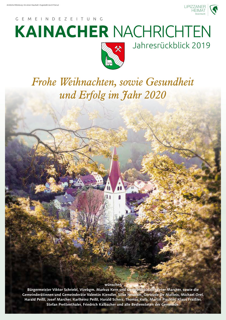 Kainacher Nachrichten – Jahresrückblick 2019
