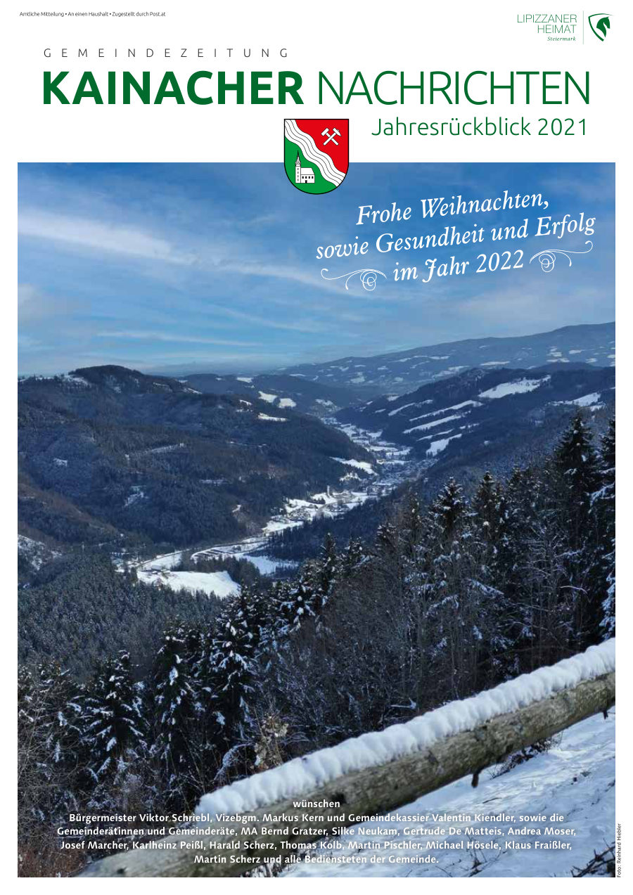 Kainacher Nachrichten – Jahresrückblick 2021